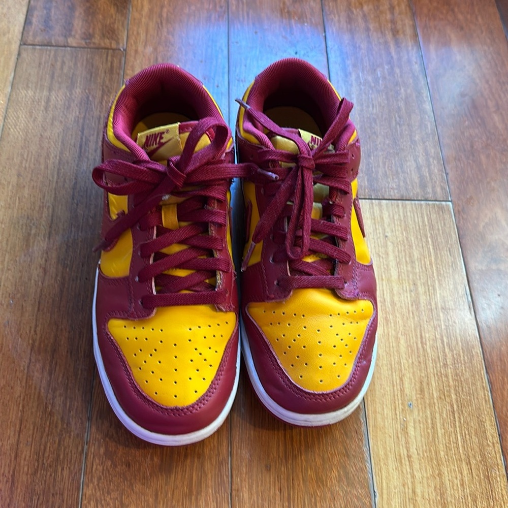 Gold and Maroon dunks hardly worn